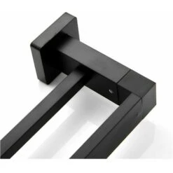 Porte Serviette Double Salle De Bain, Noir Barre Porte Serviette Mural, Porte Essuie Salle De Bain En Acier Inoxydable Porte Torchon Cuisine Support De Serviettes, 40cm,390g -Geberit || Grohe || ALLIBERT Soldes 100344908 4