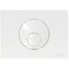 NICOLL Plaque De Commande WC 2 Volumes 146x205 Boutons Ronds Blanche 0709176 -Geberit || Grohe || ALLIBERT Soldes 1040330 1