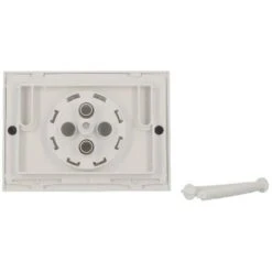 NICOLL Plaque De Commande WC 2 Volumes 146x205 Boutons Ronds Blanche 0709176 -Geberit || Grohe || ALLIBERT Soldes 1040330 3