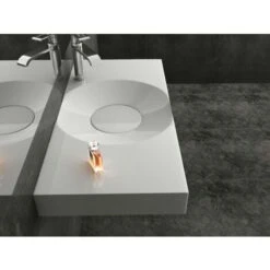 Vasque Design à Poser Ou à Suspendre BS6059 En Blanc - 100 X 48 X 10 Cm -Geberit || Grohe || ALLIBERT Soldes 11242662 3