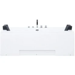 Baignoire Balnéo De Forme Rectangulaire 170 Cm En Acrylique Blanc Avec Chromothérapie 2 Appui-Têtes Et Une Capacité De 285 Litres Max Beliani -Geberit || Grohe || ALLIBERT Soldes 11576300 5