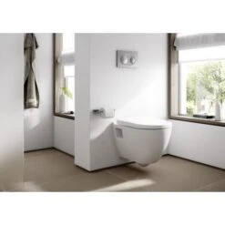 Serel Cuvette Design Sans Bride (rimless) + Abattant Soft Close (sm26) -Geberit || Grohe || ALLIBERT Soldes 11671767 5