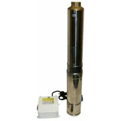 Varan Motors - 4STM4-6 Pompe à Eau Immergée Pour Puits Profond Et Forage, 4m³/h - 48m, 370Watt