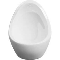 Urinoir Suspendu Avec Valve De Chasse D'eau Céramique Blanc VidaXL -Geberit || Grohe || ALLIBERT Soldes 15292045 5