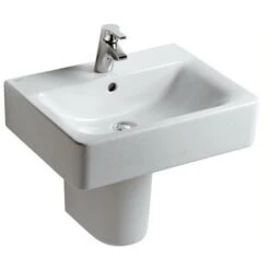Ideal Standard Connect Cube Cube Lave-mains Lavabo 400mm E7137, Coloris: Blanc - E713701