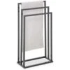 Porte-serviettes Sur Pied KUNO Portant Pour Vêtements Et Linge De Salle De Bain Avec 3 Niveaux D'étendage, Structure En Métal Gris 1 Porte-serviettes Sur Pied KUNO Portant Pour Vêtements Et Linge De Salle De Bain Avec 3 Niveaux D'étendage, Structure En Métal Gris -Geberit || Grohe || ALLIBERT Soldes 16741398 1