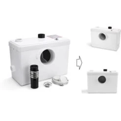 Broyeur Sanitaire / WC 600W - 3 En 1 WC + Lavabo, Douche
