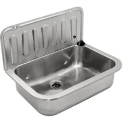 Poste D'eau Lave-main - Cuve à Laver - Acier Inoxydable - 430 X 150 X 285 Usage Extérieur- Garage- Jardin - Installations Sanitaires - Usage Agricole -Geberit || Grohe || ALLIBERT Soldes 17268254 4