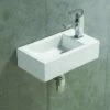 Lave Main Rectangulaire Droite - Céramique Blanc - 46x26 Cm - Studio -Geberit || Grohe || ALLIBERT Soldes 1777983 1