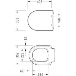 Serel Abattant Pour SM10, SM26 Et Grohe Solido Compact (42473000) -Geberit || Grohe || ALLIBERT Soldes 18040588 3