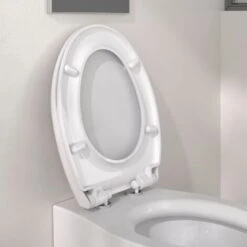 ALLIBERT Abattant WC à  Fermeture Progressive Et Déclipsable BOREO Blanc -Geberit || Grohe || ALLIBERT Soldes 18215913 3