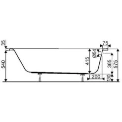 Baignoire BASTIA 3, 170x75 Geberit -Geberit || Grohe || ALLIBERT Soldes 18328703 3