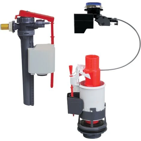 Mécanisme WC Double Chasse Tronic Et Robinet Flotteur Jollyfill 3 Mécanisme WC Double Chasse Tronic Et Robinet Flotteur Jollyfill