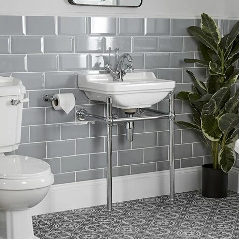 Hudson Reed - Lavabo Sur Pieds - Design Rétro Old London - 50CM 4 Hudson Reed - Lavabo Sur Pieds - Design Rétro Old London - 50CM – Image 2