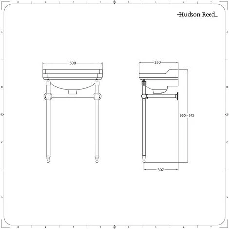 Hudson Reed - Lavabo Sur Pieds - Design Rétro Old London - 50CM 7 Hudson Reed - Lavabo Sur Pieds - Design Rétro Old London - 50CM – Image 5