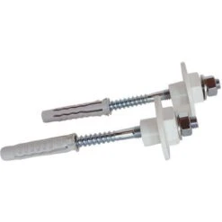 2 Fixations Lavabo Paroi Pleine Rondelle Excentr. 10x120