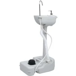 Support De Lavage Des Mains De Camping Portable Gris 20 L VidaXL -Geberit || Grohe || ALLIBERT Soldes 20297227 4