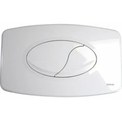 Plaque De Commande Blanche - Double Touche - Euro Futura - Regiplast