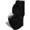 Topdeal Toilette En Céramique écoulement D'eau à L'arrière Noir -Geberit || Grohe || ALLIBERT Soldes 22962810 1