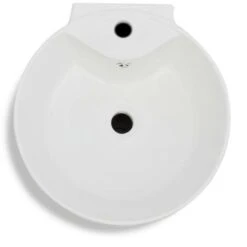 Topdeal Vasque à Trou De Trop-plein/robinet Céramique Blanc Pour Salle De Bain 11 Topdeal Vasque à Trou De Trop-plein/robinet Céramique Blanc Pour Salle De Bain -Geberit || Grohe || ALLIBERT Soldes 22964613 5