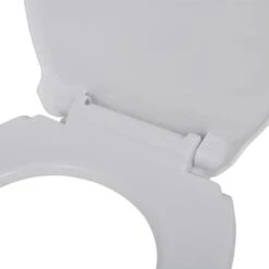 Abattant WC à Fermeture En Douceur Blanc Ovale VidaXL -Geberit || Grohe || ALLIBERT Soldes 2347111 4