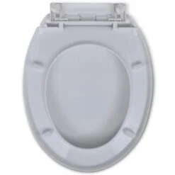 Abattant WC à Fermeture En Douceur Blanc Ovale VidaXL -Geberit || Grohe || ALLIBERT Soldes 2347111 5