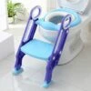 Siège De Toilettes Echellepour Bébé Réglable Et Pliable Avec Siège Rembourré,Large Marchepied Charge Max.75KG Violet+Bleu -Geberit || Grohe || ALLIBERT Soldes 23512532 1