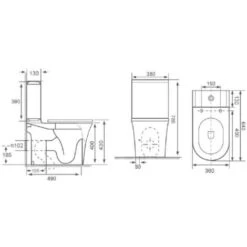 Swiss Aqua Technologies Combi WC à Poser Sans Bride, Avec Abattant Softclose - Remplissage Par Le Bas (SATBRE030RREXVP) -Geberit || Grohe || ALLIBERT Soldes 23851117 4