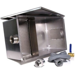 Melko Séparateur De Graisse Séparateur D'huile En Acier Inoxydable 40L Filtre à Graisse Gastro Séparateur De Graisse