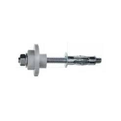 Cheville Métallique Expansion Pour Fixation De Lavabos - Kit Avec Vis 2 Filets, Rondelles Excentrées, écrou, Rondelles - Sachet De 2 8x55