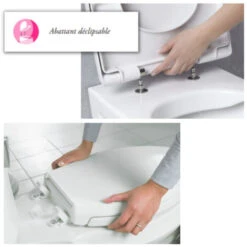 WC à Poser Jacob Delafon Odeon Up + Abattant 10 WC à Poser Jacob Delafon Odeon Up + Abattant -Geberit || Grohe || ALLIBERT Soldes 2468774 4