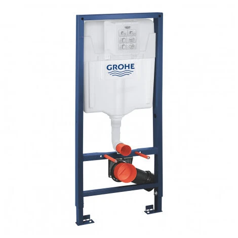 Grohe Pack WC Rapid SL + Cuvette Suspendue Sans Bride Porcher + Plaque Grohe Skate Cosmopolitan Chrome (RapidSL-PorcherRimless) 6 Grohe Pack WC Rapid SL + Cuvette Suspendue Sans Bride Porcher + Plaque Grohe Skate Cosmopolitan Chrome (RapidSL-PorcherRimless) – Image 4