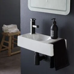 Lave Mains Suspendu Avec Porte Serviette Dallas