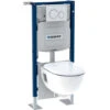 Pack Bâti-support Pour WC Suspendu Duofix GEBERIT - 112cm - Réservoir Sigma12cm - Plaque Sigma20 - Wc Suspendu Renova Semi-caréné - 118.311.KJ.1 -Geberit || Grohe || ALLIBERT Soldes 26621159 1