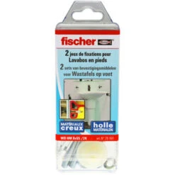 Fischer Kit De Fixation Lavabo Et Lave-mains En Matériaux Creux