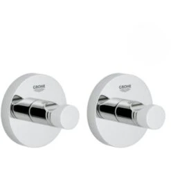 Grohe Lot De 2 Patères Murales Fixation Invisible (40364001)