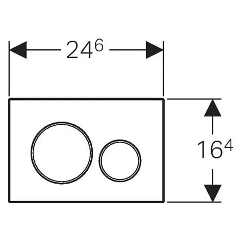 Geberit Plaque De Déclenchement WC DUOFIX Sigma 20, Blanc Et Chromé (115.882.KJ.1) 4 Geberit Plaque De Déclenchement WC DUOFIX Sigma 20, Blanc Et Chromé (115.882.KJ.1) – Image 2