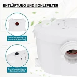 XPOtool 4/1 Station De Relevage 400W Eaux Usées WC Eaux Chargées Pompage -Geberit || Grohe || ALLIBERT Soldes 28600570 5
