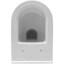 Geberit Pack WC Bâti Duofix + Cuvette Suspendue Vitra S50 Avec Bride + Abattant Soft Close + Plaque Blanche (S50Geb3) -Geberit || Grohe || ALLIBERT Soldes 28999037 5