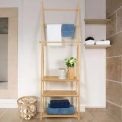 Porte-serviettes Bambou LANA 3 étagères -Geberit || Grohe || ALLIBERT Soldes 29109568 3