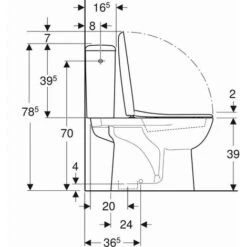 Pack WC Au Sol Renova GEBERIT Avec Abattant - 501.757.00.1 -Geberit || Grohe || ALLIBERT Soldes 29548029 5