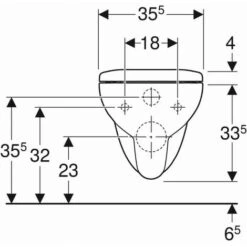 Pack WC Suspendu à Fond Creux Bastia Compact Rimfree Avec Abattant GEBERIT - 501.894.00.1 -Geberit || Grohe || ALLIBERT Soldes 29548058 3