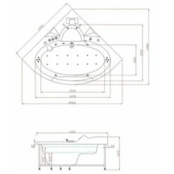 Baignoire Balnéo Maeva S 26 Jets -Geberit || Grohe || ALLIBERT Soldes 29647151 5