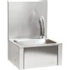XPOtool Évier Acier Fin Commande Genou Gastro Montage Mural Lavabo Anti-jet Lave-main Hygiénique -Geberit || Grohe || ALLIBERT Soldes 30941018 1