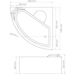 Tablier De Baignoire FANY - Tablier Motif Vague 135x135cm - ABS - Blanc -Geberit || Grohe || ALLIBERT Soldes 3115743 3