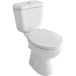Pack WC ECO Avec Bride Sortie Horizontale - H71,4xl36x65,8cm - Céramique Blanche