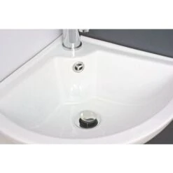 Lave-mains D'angle PIVOINE - Blanc - 46x41,5cm - Céramique - Avec Trop Plein -Geberit || Grohe || ALLIBERT Soldes 3115962 4