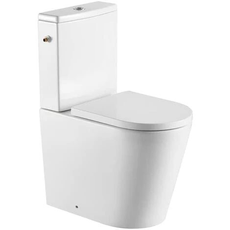 Swiss Aqua Technologies Brevis WC à Poser Sans Bride + Abattant Softclose (SATBRE031RREXVP) -Geberit || Grohe || ALLIBERT Soldes 31933053 1
