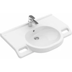 Villeroy & Boch Villeroy &amp Boch ViCare Lavabo, 1 Trou Pour Robinet, Avec Trop-plein, 800x550 Mm, Non Enterré, 412080, Couleur (avant/corps): Blanc - 41208001