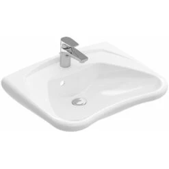 Villeroy & Boch Villeroy &amp Boch ViCare Lavabo, 1 Trou Pour Robinet, Avec Trop-plein, 600x490 Mm, Non Enterré, 711963, Couleur (avant/corps): Blanc - 71196301